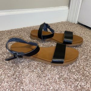 Black Strap Sandals